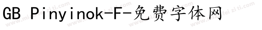 GB Pinyinok-F字体转换